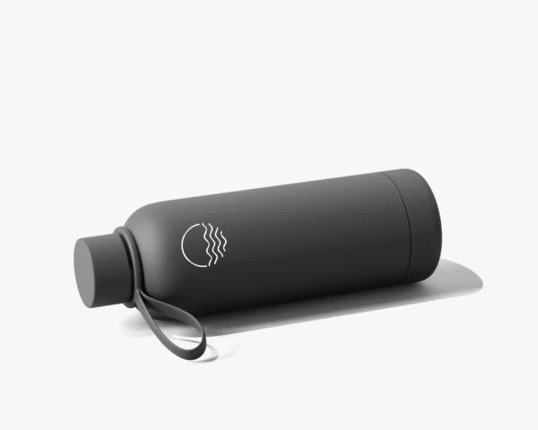 3. Graphite Black Gym Goer Smart water bottle